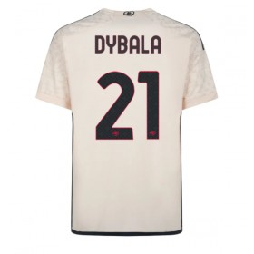 Herren Fußballbekleidung AS Roma Paulo Dybala #21 Auswärtstrikot 2023-24 Kurzarm